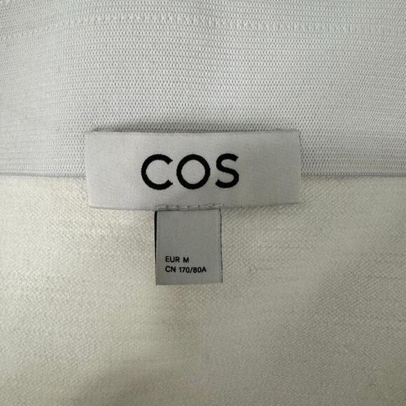 COS Textured Pencil Skirt Midi in White Ivory Size Medium - Picture 8 of 10